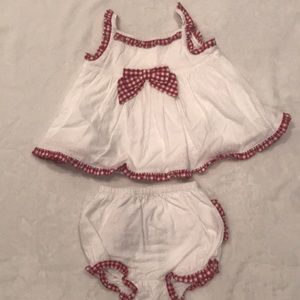 Janie and Jack cotton dress and bloomers